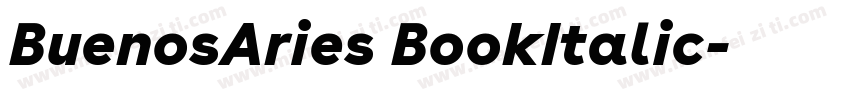 BuenosAries BookItalic字体转换